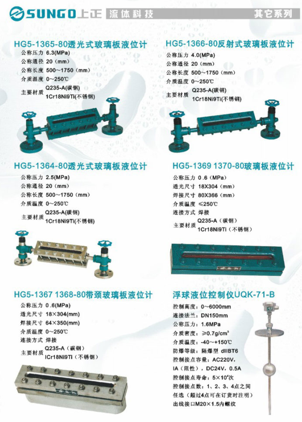 玻璃板液位計 玻璃板液位計